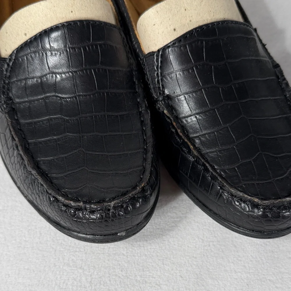 Natural Soul Black Croc-Patterned Flats - Picture 5 of 6